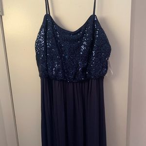 Navy Blue Bridesmaids Dress